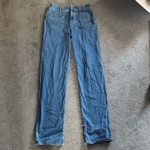 UpWest Straight Leg Striped Sailor Denim Pants